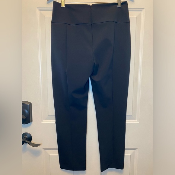 Cabi Classic Black Trousers Sz 6 Smooth Front Back Zip Closure - Picture 2 of 13